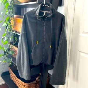 Free People Climb High Fleece Crop Jacket M